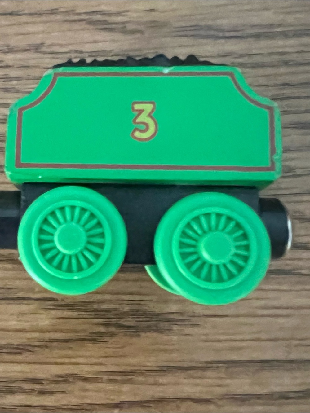 Thomas & Friends Green Number 3 Wooden Train Car